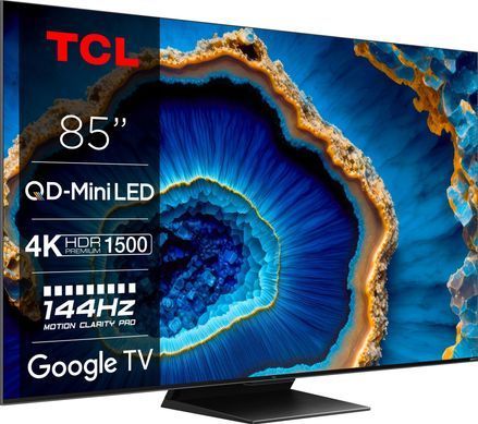 Телевізор 85" TCL MiniLED 4K 144Hz Smart Google TV Titan ONKYO sound (85C809) [111216]