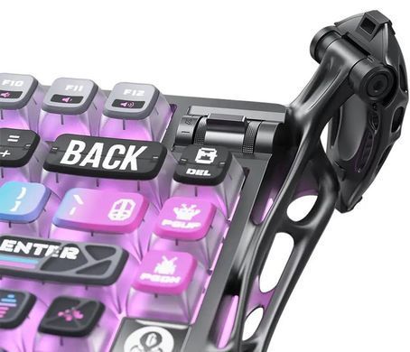 Клавіатура механічна GravaStar Mercury K1 Pro 80keys, GravaStar x Kailh Speedy Mint, BT/WL/USB, cyberpunk (GSK1PRO_CBLK) [111235]