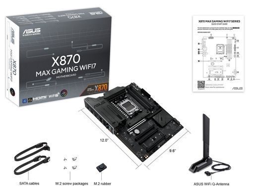 Материнська плата Asus Socket AM5 (X870 MAX GAMING WIFI7) [612643]