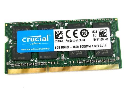 Модуль пам`ятi SO-DIMMDDR3L 8GB/1600 Crucial (CT102464BF160B.C16FPD) [607408]