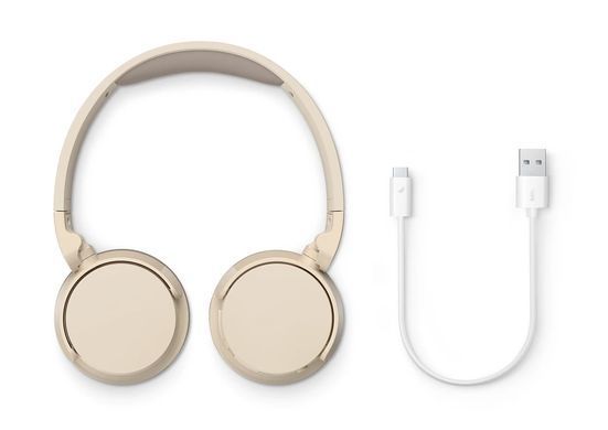 Навушники On-ear Philips TAH3209 BT 5.3, Wireless, Mic, Бежевий (TAH3209BG/00) [107443]