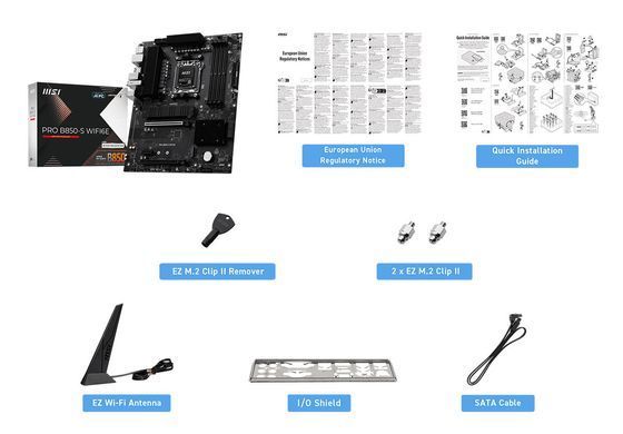 Материнcька плата MSI PRO B850-S WIFI6E sAM5 B850 4xDDR5 M.2 HDMI WiFi BT ATX (911-7E80-002) [109684]