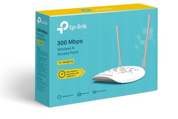 Точка доступу TP-LINK TL-WA8010N N300, 1хFE LAN, Passive PoE (TL-WA801N) [104452]