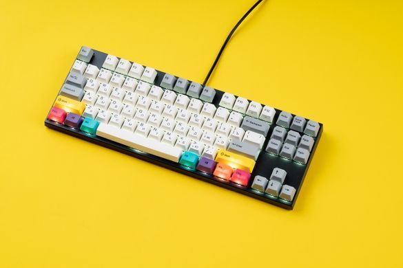 Клавіатура механічна Varmilo APT87 CMYK, C-TK Red, WL/USB-A, White Led (A92A024D4A5A17A007) [110372]