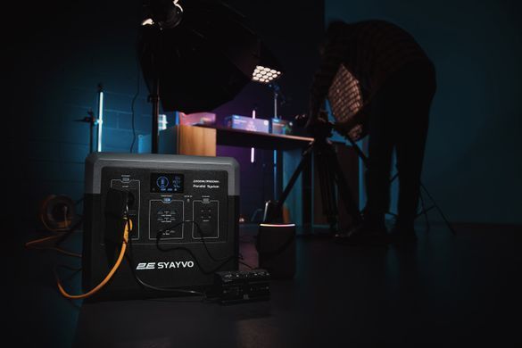 Портативна електростанція 2Е Syayvo 2400 Вт, 2560 Вт/год, WiFi/BT, паралельне підключення, швидка зарядка (2E-PPS24256) [101202]