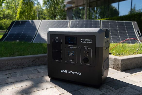 Портативна електростанція 2Е Syayvo 2400 Вт, 2560 Вт/год, WiFi/BT, паралельне підключення, швидка зарядка (2E-PPS24256) [101202]