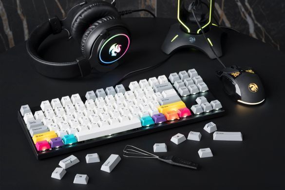 Клавіатура механічна Varmilo APT87 CMYK, C-TK Red, WL/USB-A, White Led (A92A024D4A5A17A007) [110372]