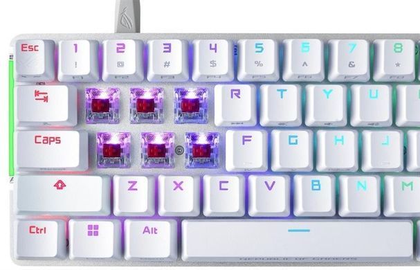 Клавiатура Asus ROG Falchion Ace LED 68key NX RD White (90MP0346-BKUA11) [611548]