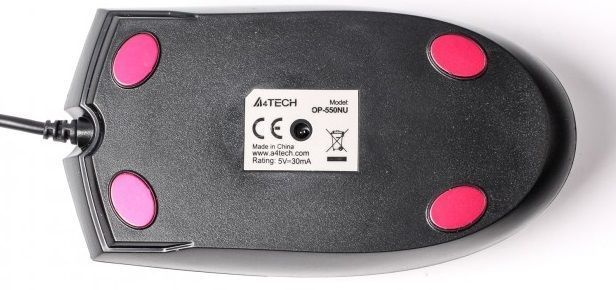 Миша A4Tech OP-550NU Black USB V-Track (OP-550NU USB (Black)) [606314]