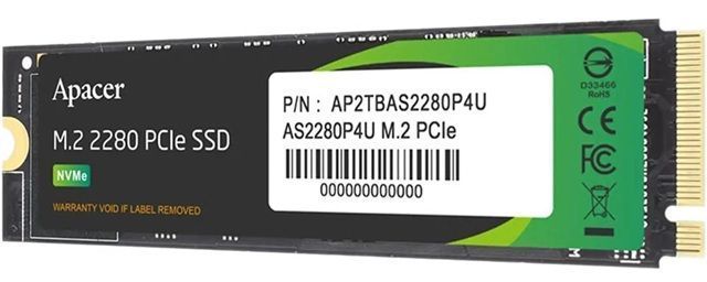 SSD накопичувач Apacer M.2 2280 1TB (AP1TBAS2280P4U-1) [204197]