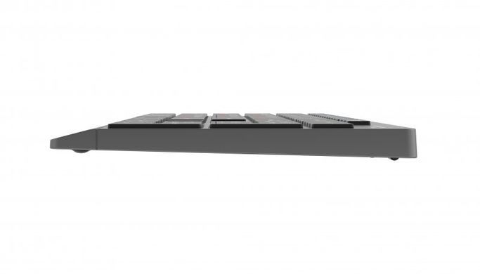 Клавiатура бездротова Maxxter Gray-Black (KBW-01G-UA) [606081]