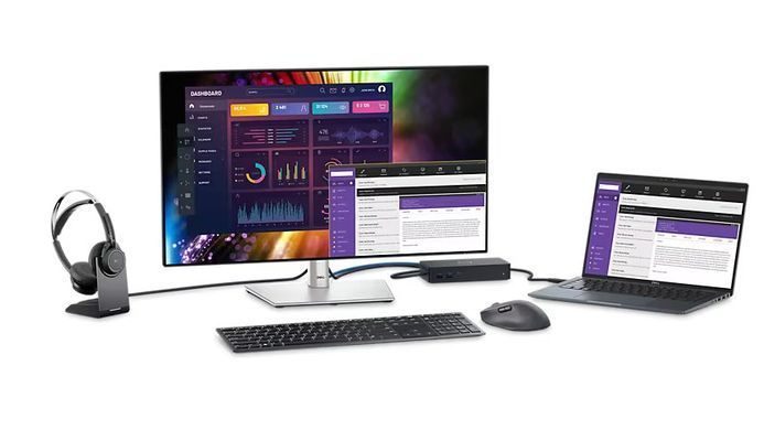 Монітор DELL 27" U2724D HDMI, DP, USB, Audio, IPS, 2560x1440, 120Hz, sRGB 100%, Pivot (210-BKVB) [100896]
