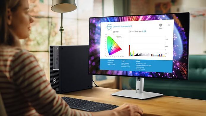 Монітор DELL 27" U2724D HDMI, DP, USB, Audio, IPS, 2560x1440, 120Hz, sRGB 100%, Pivot (210-BKVB) [100896]