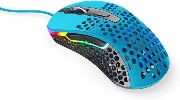 Миша Xtrfy M4, USB-A, RGB, Miami Blue (XG-M4-RGB-BLUE) [103943]