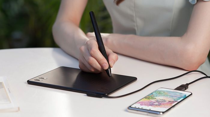 Графічний планшет Huion 4.8"x3", USB-C, чорний (RTE-100) [104760]
