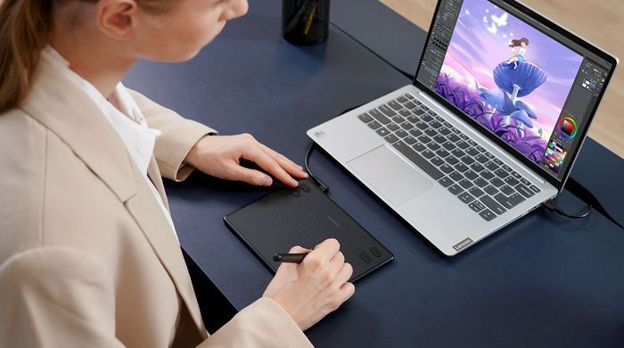 Графічний планшет Huion 4.8"x3", USB-C, чорний (RTE-100) [104760]