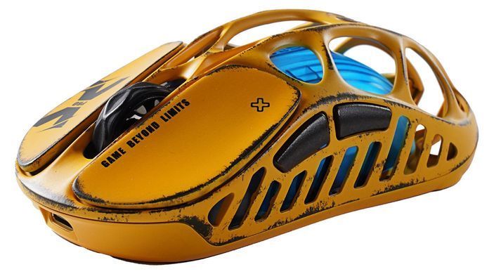 Миша GravaStar Mercury X, BT/WL/USB-A, RGB, Battle-Worn Yellow (GS_X_YLW) [113692]