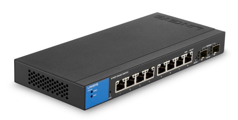 Комутатор Linksys LGS310C 8xGE, 2xSFP, Керований L2 (LGS310C-EU) [14965]