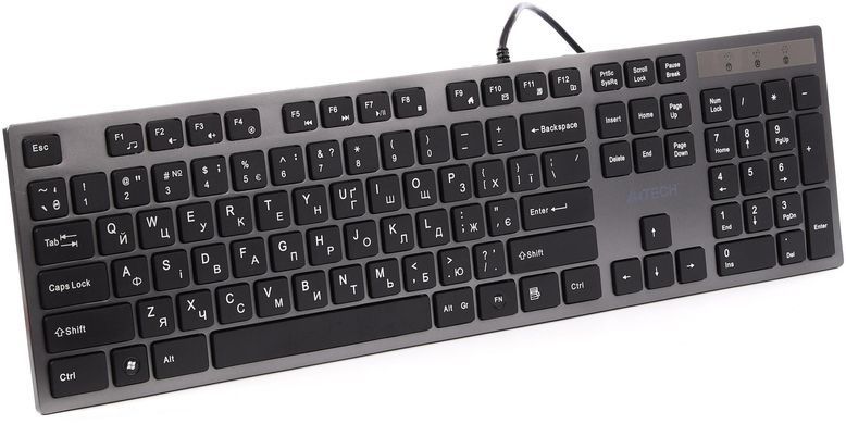 Клавiатура A4Tech KV-300H Grey/Black (KV-300H USB (Grey+Black)) [605889]