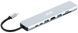Хаб 2E USB-С > USB-A 2.0/USB-A 3.0/2xUSB-C PD/HDMI/microSD/SD/Ethernet, 0.13м, сірий (2E-W2681) [114389], фото 1