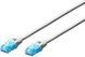 Патч-корд DIGITUS CAT 5e UTP, 0.5м, AWG 26/7, CCA, PVC, сірий (DK-1512-005) [109740], фото 2