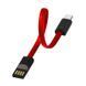 Кабель ColorWay USB - Lightning (M/M), 2.4 А, 0.22 м, Red (CW-CBUL021-RD) [603705], фото 3
