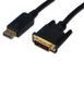 Кабель DIGITUS DisplayPort > DVI-D (M/M), 2м, чорний (AK-340301-020-S) [108536], фото 2