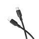 Кабель BOROFONE BX113 Lenny PD silicone charging data cable iP(L=1M) Black (6941991115370) [803324], фото 2