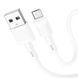 Кабель HOCO X83 USB to Micro 2.4A, 1m, PVC, PVC connectors, White (6931474770899) [802413], фото 3