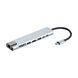 Хаб 2E USB-С > USB-A 2.0/USB-A 3.0/2xUSB-C PD/HDMI/microSD/SD/Ethernet, 0.13м, сірий (2E-W2681) [114389], фото 4