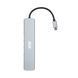 Хаб 2E USB-С > USB-A 2.0/USB-A 3.0/2xUSB-C PD/HDMI/microSD/SD/Ethernet, 0.13м, сірий (2E-W2681) [114389], фото 5
