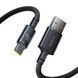 Кабель Baseus New Braided Fast Charging Cable USB-A to USB-C 100W/7.5W 1m Cosmic Black (E0426W01) [806501], фото 1
