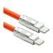 Кабель PowerPlant USB Type-C - USB Type-C (M/M) PD 120W, 3 м, Orange (CA913923) [604362], фото 1