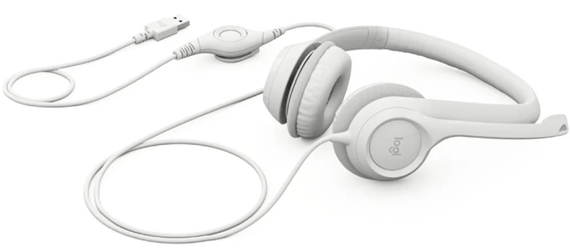 Гарнітура Logitech USB H390 White (981-001286) [203119]