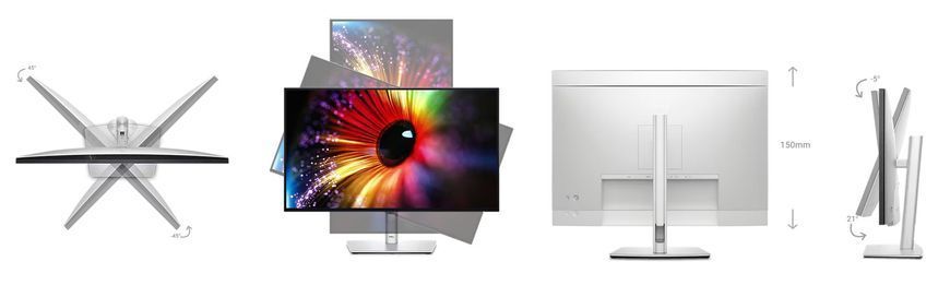 Монітор DELL 27" U2724D HDMI, DP, USB, Audio, IPS, 2560x1440, 120Hz, sRGB 100%, Pivot (210-BKVB) [100896]