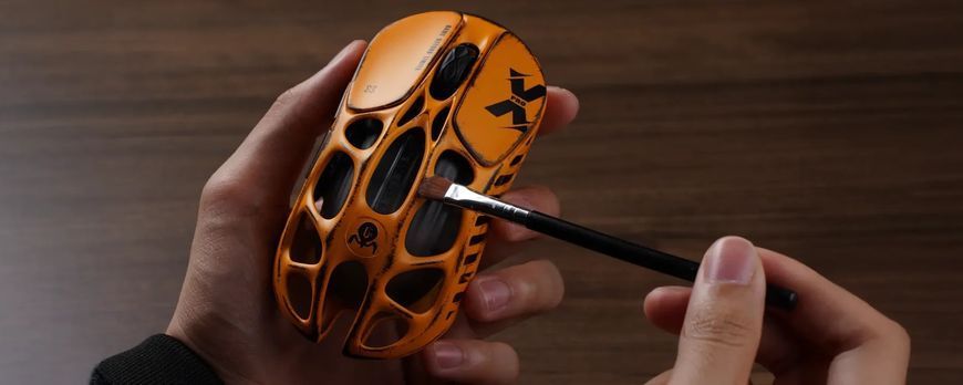 Миша GravaStar Mercury X, BT/WL/USB-A, RGB, Battle-Worn Yellow (GS_X_YLW) [113692]