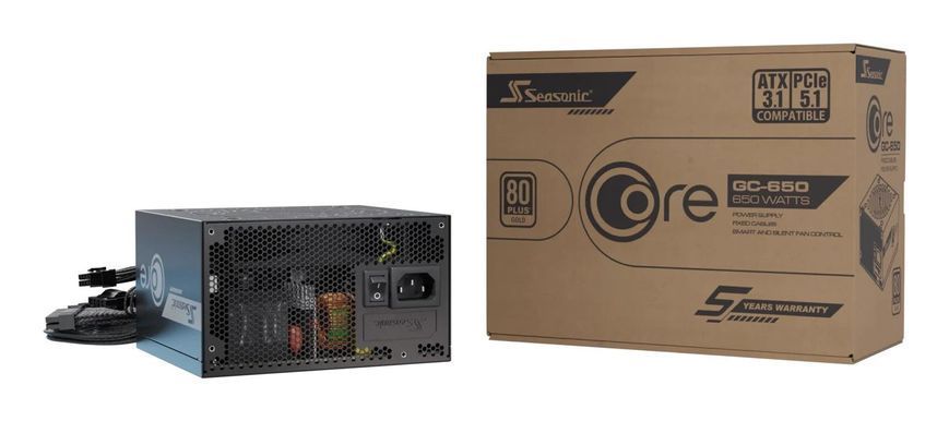 Блок живлення ATX 650W SEASONIC (CORE GC-650 ATX31) [504171]