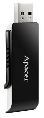 Flash Drive Apacer AH350 64GB USB 3.2 Black (AP64GAH350B-1) [202186]