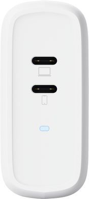 Зарядний пристрій мережевий Trust Maxo 65Вт, 2xUSB-C PD, білий (25381_TRUST) [108416]