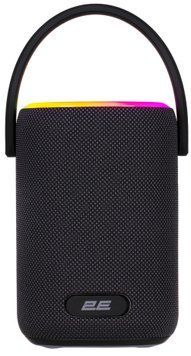 Портативна акустична система 2E SoundXDrum 50Вт, BT 5.3, TWS, RGB, PowerBank, IPX7, Чорний (2E-BSSXDWBK) [113623]
