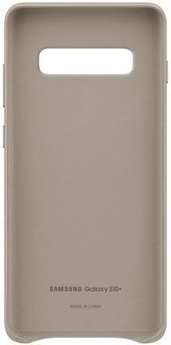 Чохол-накладка Samsung Leather Cover для Samsung Galaxy S10+ SM-G975 Gray (EF-VG975LJEGRU) [600897]