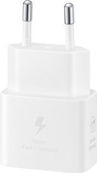 Зарядний пристрій мережевий Samsung 25Вт USB-С, білий (EP-T2510NWEGEU) [110553]