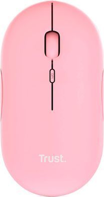 Миша Trust Puck Rechargeable, Ultra-Thin, BT/WL, Silent, рожевий (24125_TRUST) [104042]