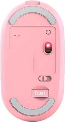 Миша Trust Puck Rechargeable, Ultra-Thin, BT/WL, Silent, рожевий (24125_TRUST) [104042]
