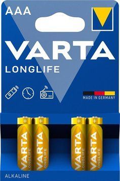 Батарейка Varta Longlife лужна AAA блістер, 4 шт (04103101414) [113351]