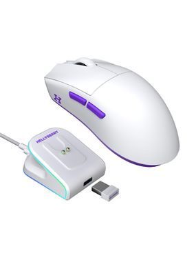 Миша бездротова Hator Hellyberry HM47 Wireless White/Violet (HM47_white_violet) [619290]