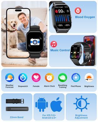 Годинник Oukitel V7 Pro Black (6941749851079) [404651]