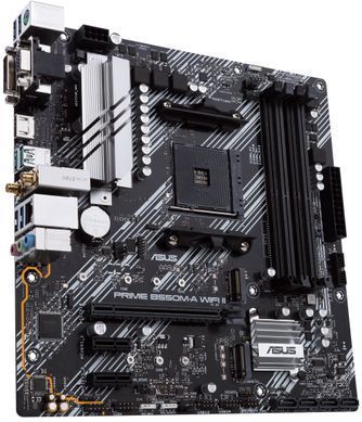Материнcька плата ASUS PRIME B550M-A WIFI II sAM4 B550 4xDDR4 M.2 HDMI DP D-Sub Wi-Fi BT mATX (90MB19X0-M0EAY0) [109083]