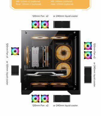 Корпус для ПК GAMEMAX (Infinity Mini Black) [303348]