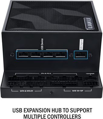 Блок живлення Lian Li EDGE1000, 80 Plus Platinum, Black, EU Cord (G9P.EG1000.BE00.EU) [616493]